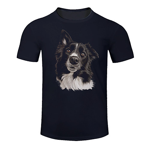 

Men's Women's Cotton Running T-Shirt Workout Shirt Round Neck Running Active Training Jogging Breathable Quick Dry Moisture Wicking Sportswear Dog Plus Size Tee / T-shirt Top Short Sleeve Activewear