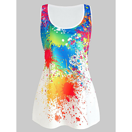 

Women's Daily Tank Top - Geometric White