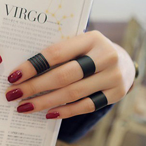

Women's Ring 1 set Black Alloy Elegant Holiday European Festival Jewelry