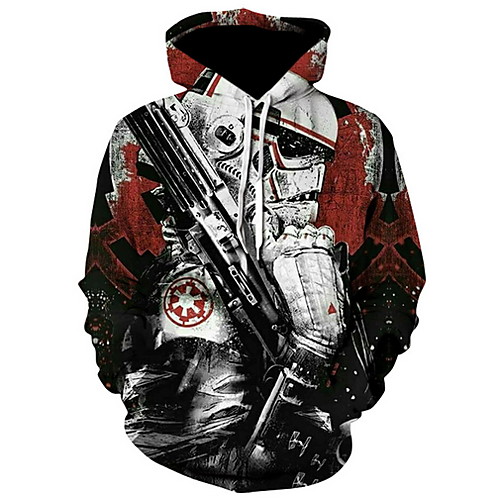 

Men's Basic Hoodie - Print Black US32 / UK32 / EU40