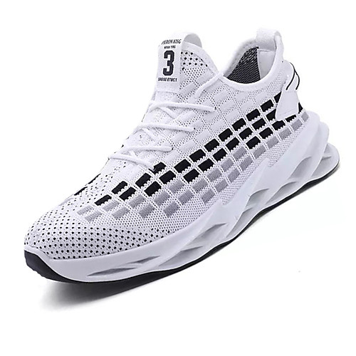 

Men's Mesh Summer Athletic Shoes Walking Shoes White / Black
