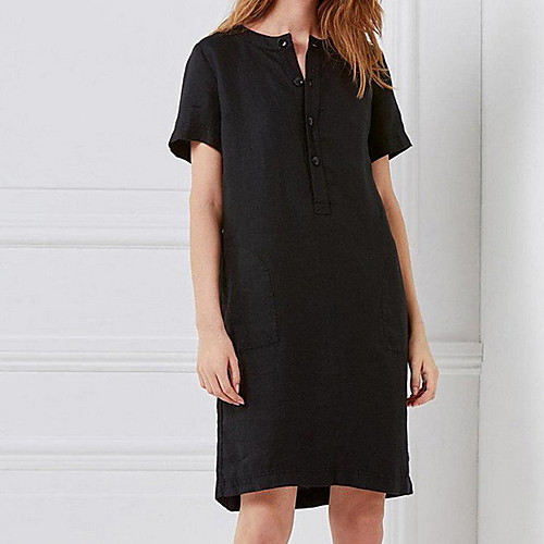 

Women's Wine Khaki Dress A Line Solid Color S M