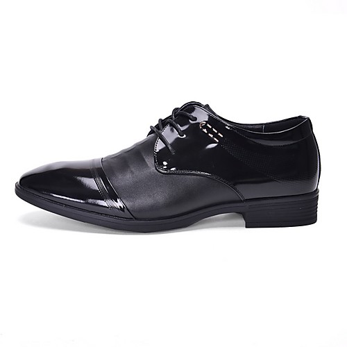 

Men's Cowhide Spring & Summer Oxfords Non-slipping Black