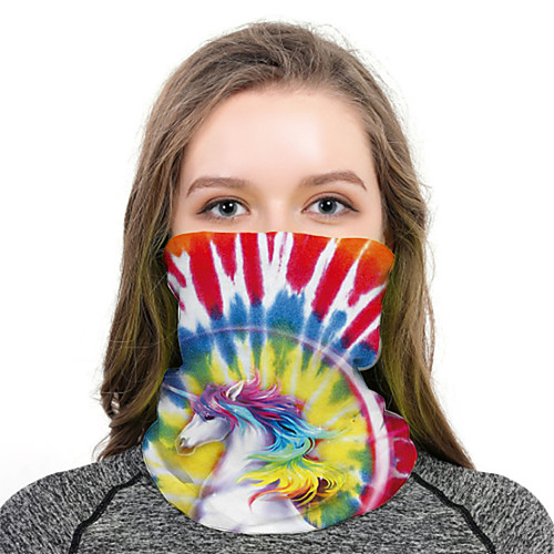 

Women's Bandana Balaclava Neck Gaiter Neck Tube UV Resistant Quick Dry Lightweight Materials Cycling Polyester for Men's Women's Adults / Pollution Protection / Floral Botanical Sunscreen / High Breat