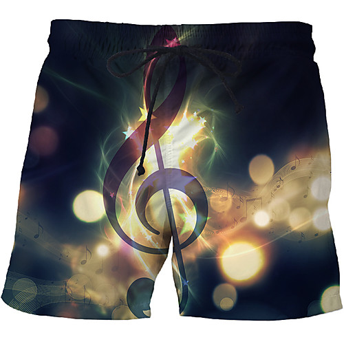 

Men's Sporty / Exaggerated Sweatpants / Shorts Pants - 3D / Geometric Pattern / 3D Print Print Rainbow US32 / UK32 / EU40 US34 / UK34 / EU42 US36 / UK36 / EU44