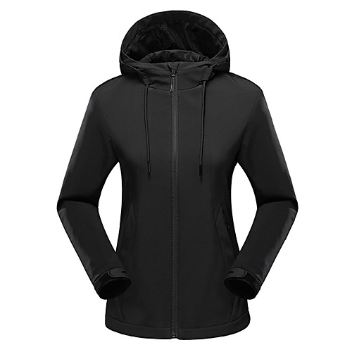 

Women's Hiking Softshell Jacket Winter Outdoor Patchwork Waterproof Windproof Breathable Warm Top Spandex Single Slider Hunting Fishing Climbing Violet / Burgundy / Pink / Black