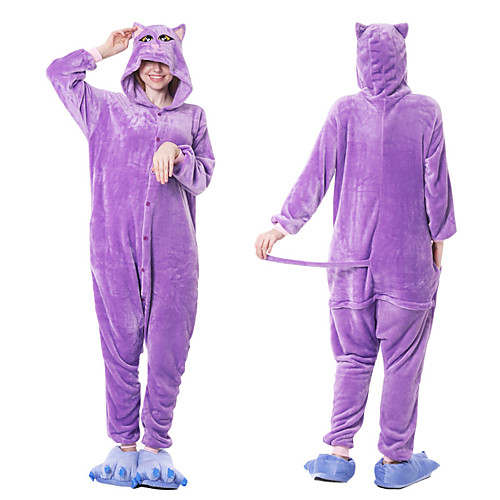 

Adults' Kigurumi Pajamas Bear Onesie Pajamas Flannelette Purple / Red / Pink Cosplay For Men and Women Animal Sleepwear Cartoon Festival / Holiday Costumes