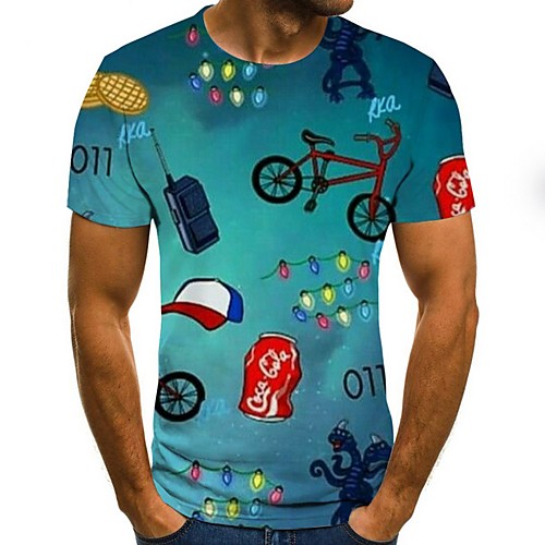 

Men's Daily T-shirt - Geometric Green