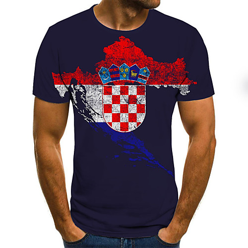 

Men's Daily T-shirt - 3D Print Blue