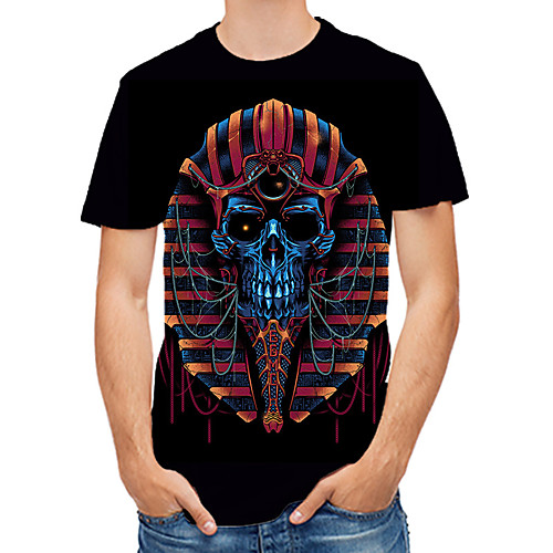 

Men's Daily Basic T-shirt - 3D Print Black