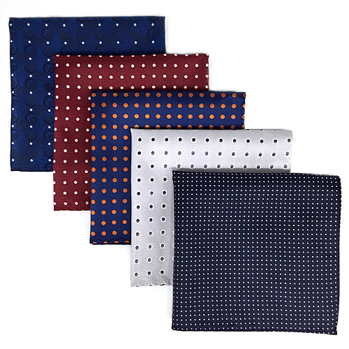 

Men's Party / Work / Basic Pocket Squares - Polka Dot / Jacquard