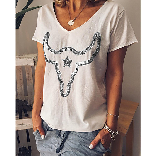 

Women's Daily T-shirt - Color Block Blushing Pink