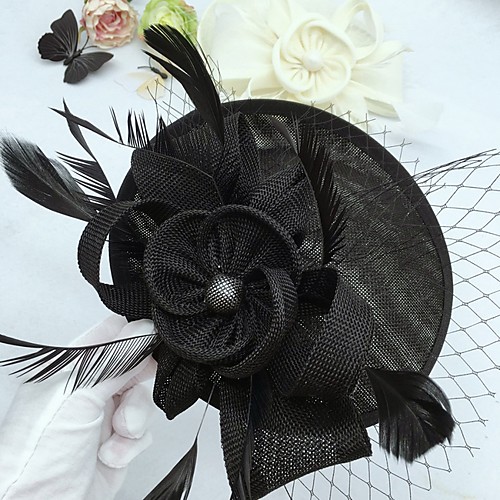 

Net Fascinators with Flower 1 Piece Wedding / Tea Party Headpiece