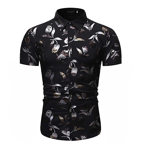 

Men's Daily Shirt - Floral / Graphic Red