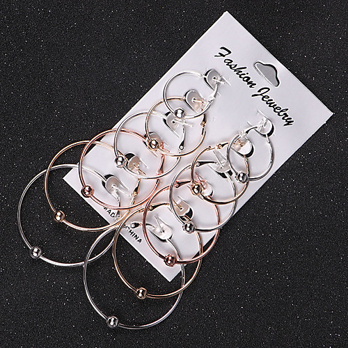 

Women's Earrings Holiday Wedding Birthday Romantic Earrings Jewelry Gold For Date Street Festival 1 set