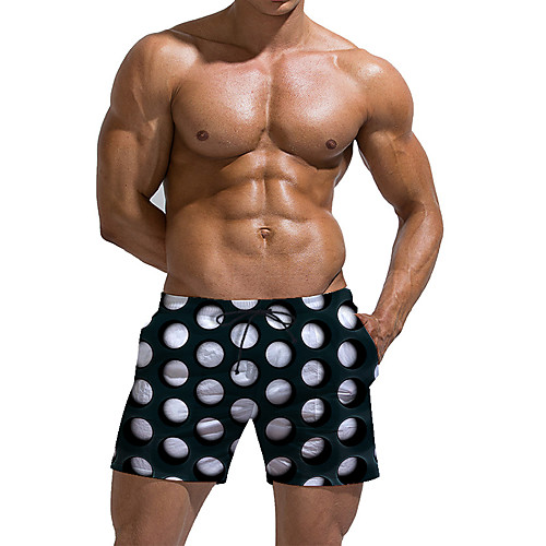 

Men's Sporty / Exaggerated Sweatpants / Shorts Pants - Polka Dot / Geometric Pattern / 3D Print Sporty / Print White US32 / UK32 / EU40 US34 / UK34 / EU42 US36 / UK36 / EU44