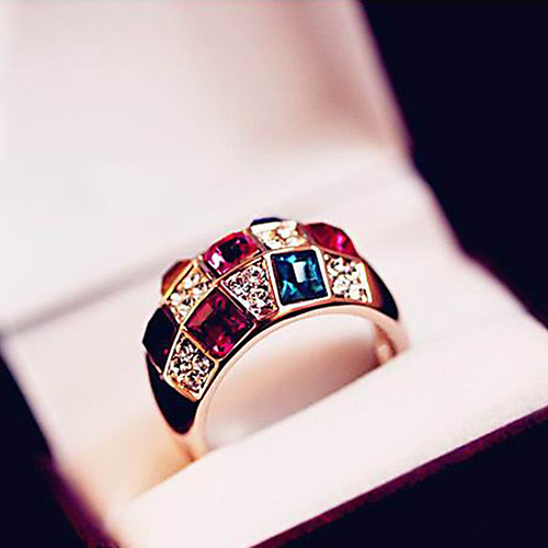 

Women's Ring 1pc Rainbow Alloy Elegant Holiday European Festival Jewelry