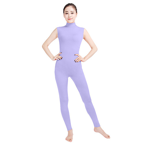 

Zentai Suits Cosplay Costume Catsuit Ninja Motorcycle Girl Adults' Spandex Cosplay Costumes Halloween Women's Light Purple Burgundy Pink Solid Color Carnival Masquerade / Leotard / Onesie / Skin Suit