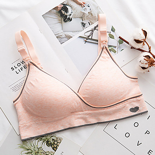 

Women's Padded Bras Balcony Bra Blushing Pink Khaki Gray