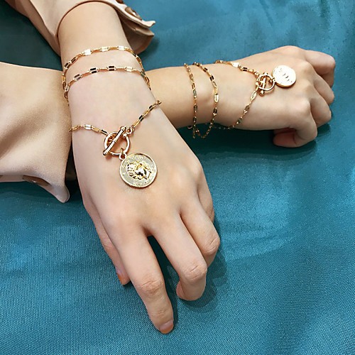 

Women's Bracelet Bangles Classic Wedding Birthday Vintage Theme European Trendy Casual / Sporty Ethnic French Alloy Bracelet Jewelry Gold For Date Festival