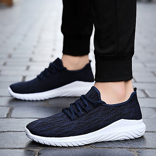 

Men's Mesh Spring & Summer / Fall & Winter Classic / British Trainers / Athletic Shoes Walking Shoes Breathable Black / Dark Blue / Gray