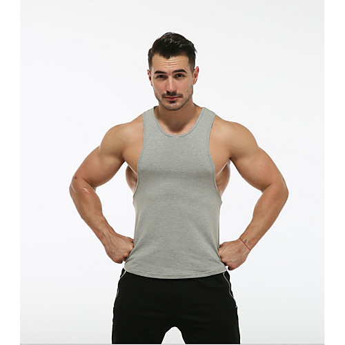 

Men's Sports Tank Top - Solid Colored Wine