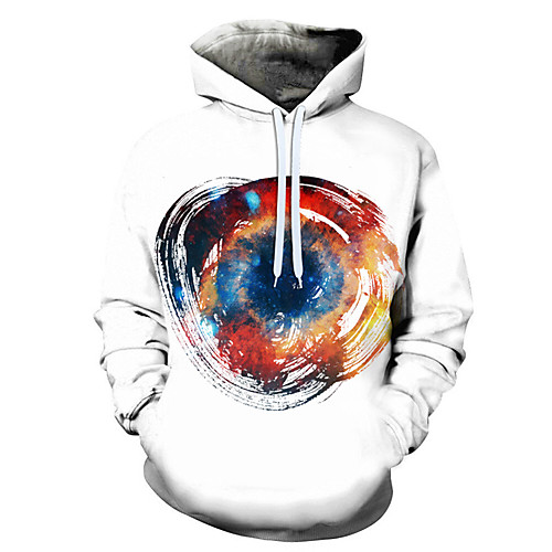 

Men's 3D Print / Casual Hoodie - 3D / Cartoon / Character White US32 / UK32 / EU40
