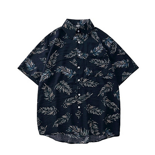 

Men's Geometric Shirt Sports Black / Short Sleeve