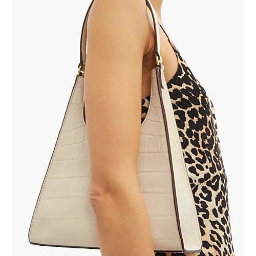 

Women's PU Top Handle Bag Solid Color Beige