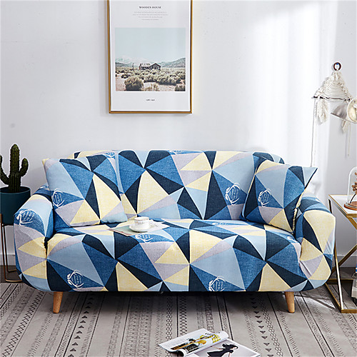 

Sofa Cover Romantic Yarn Dyed Polyester / Cotton Blend Slipcovers