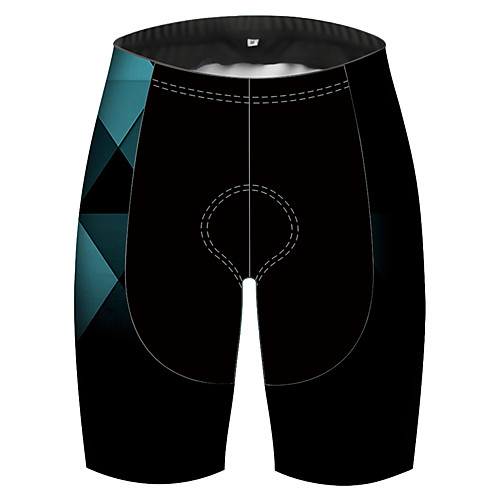 

21Grams Men's Cycling Shorts Bike Shorts Padded Shorts / Chamois Pants Breathable Quick Dry Ultraviolet Resistant Sports Plaid / Checkered Black / Green Mountain Bike MTB Road Bike Cycling Clothing