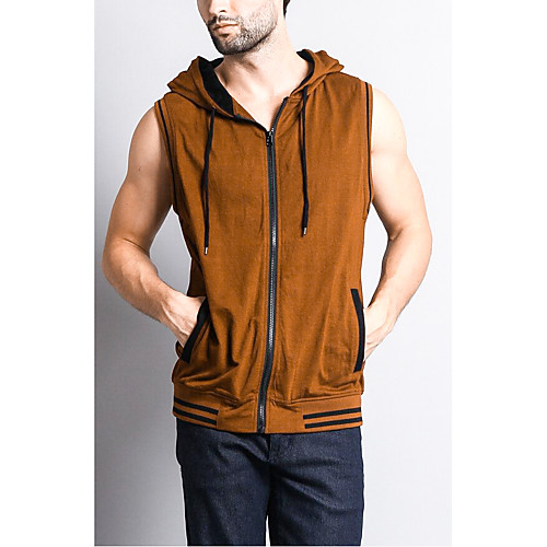 

Men's Daily Sports Tank Top - Solid Colored Camel