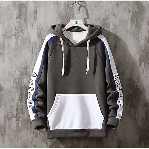 

Men's Basic Hoodie - Color Block Black US32 / UK32 / EU40