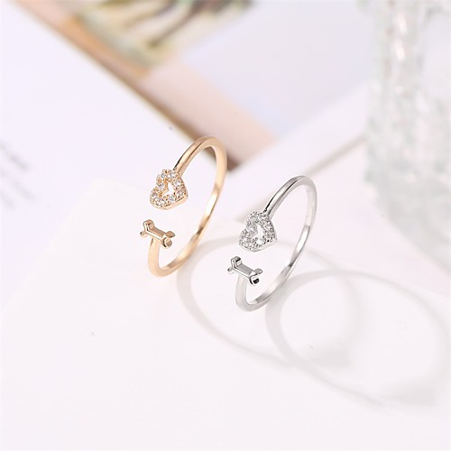 

Women's Ring 1pc Gold Silver Alloy Elegant Holiday European Festival Jewelry