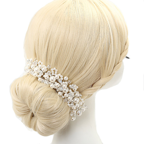 

Vintage Fashion Imitation Pearl / Cubic Zirconia / Alloy Headbands with Rhinestone / Crystals / Lace-up 1pc Wedding / Party / Evening Headpiece