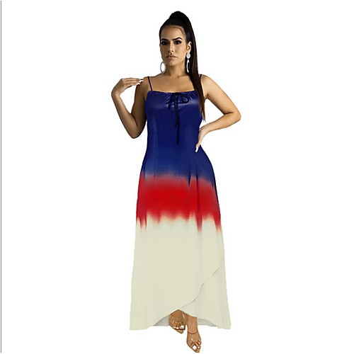 

Women's Yellow Red Dress Shift Color Block S M