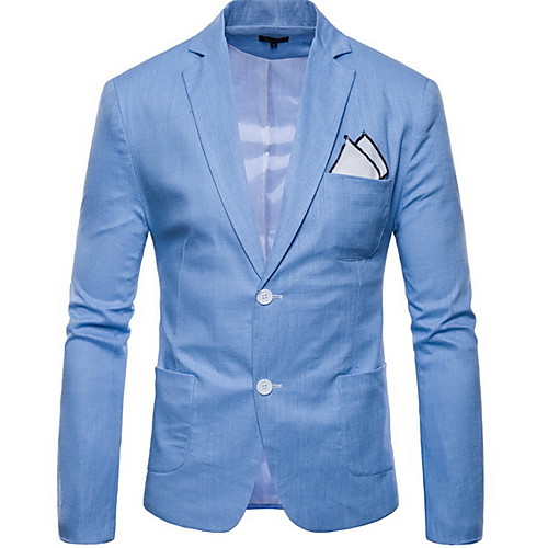 

Men's Blazer Notch Lapel Polyester Wine / Yellow / Orange