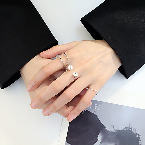

Women's Ring 1 set Gold Silver Alloy Elegant Holiday European Festival Jewelry