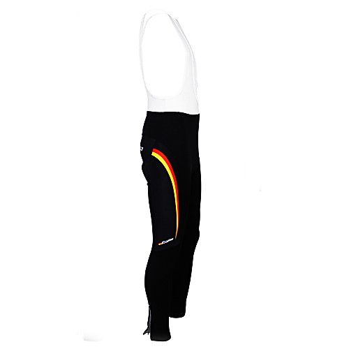 

Men's Cycling Bib Tights Bike Bib Tights Padded Shorts / Chamois Pants UV Resistant Breathable 3D Pad Sports Stripes Black / White Mountain Bike MTB Road Bike Cycling Clothing Apparel Relaxed Fit