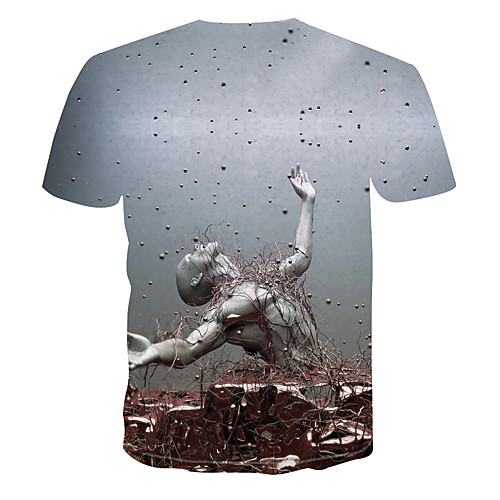 

Men's Daily Basic T-shirt - 3D Gray
