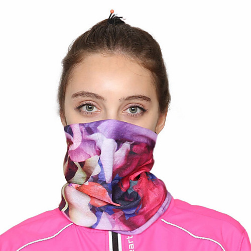 

Women's Bandana Balaclava Neck Gaiter Neck Tube UV Resistant Quick Dry Lightweight Materials Cycling Polyester for Men's Women's Adults / Pollution Protection / Floral Botanical Sunscreen / High Breat