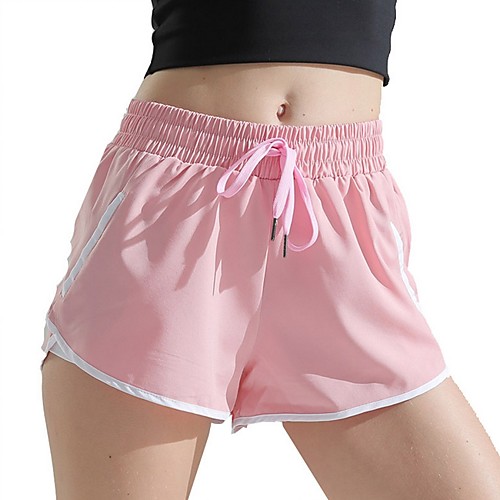 

Women's Sporty Shorts Pants - Solid Colored Blushing Pink Green Blue S M L