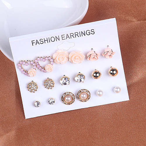 

Women's Earrings Holiday Wedding Birthday Romantic Earrings Jewelry Gold For Date Street Festival 1 set