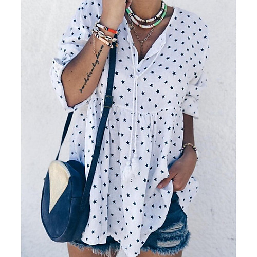 

Women's Daily Shirt - Polka Dot Yellow