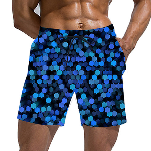 

Men's Sporty / Exaggerated Sweatpants / Shorts Pants - Geometric Pattern / 3D Print Sporty / Print Royal Blue US32 / UK32 / EU40 US34 / UK34 / EU42 US36 / UK36 / EU44