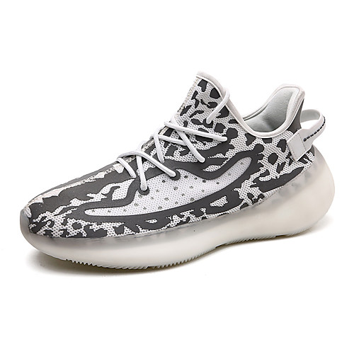 

Men's Tissage Volant Fall / Spring & Summer Sporty / Casual Athletic Shoes Running Shoes / Walking Shoes Breathable Color Block Khaki / White / Black