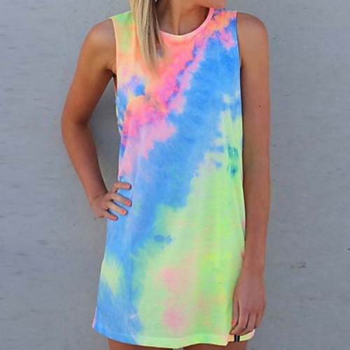 

Women's Daily Tank Top - Tie Dye Purple