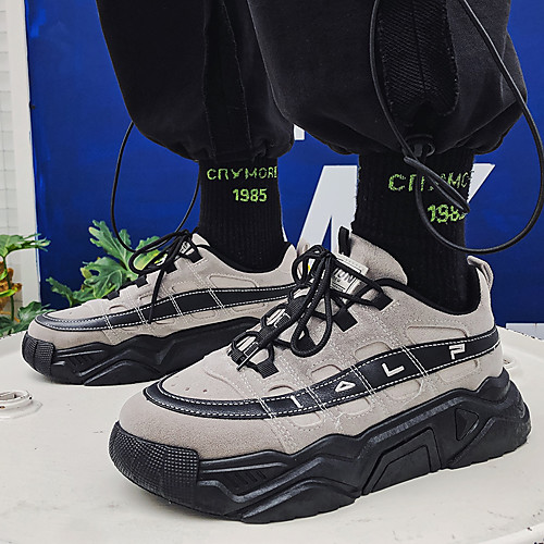 

Men's Cotton / Mesh Spring & Summer / Fall & Winter Classic / British Trainers / Athletic Shoes Walking Shoes Breathable Black / Gray