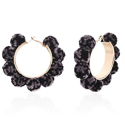 

Women's Earrings Geometrical Precious Earrings Jewelry Light Brown / Burgundy / Pink For Daily