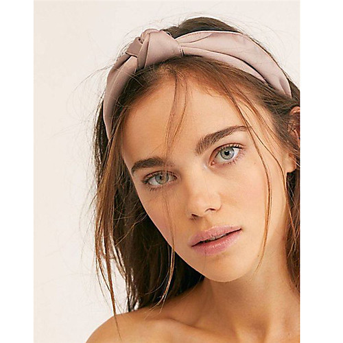 

Fabric Headbands Sports Adjustable Bowknot For Holiday Street Sporty Simple Brown Navy Blue Pale Pink 1 Piece / Women's